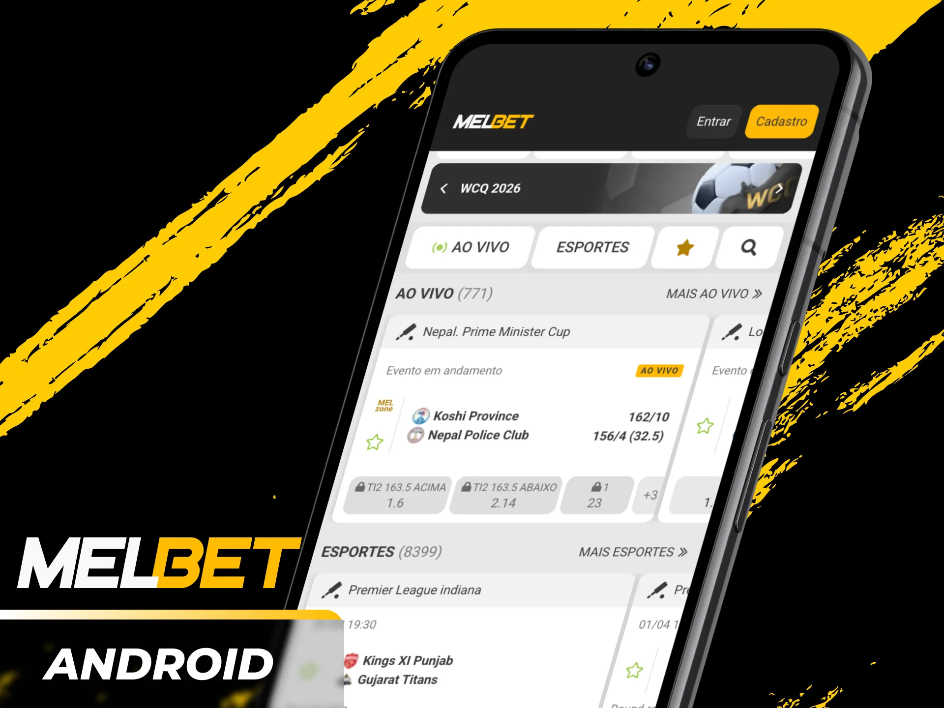 Baixe e instale o aplicativo Melbet para dispositivos Android.
