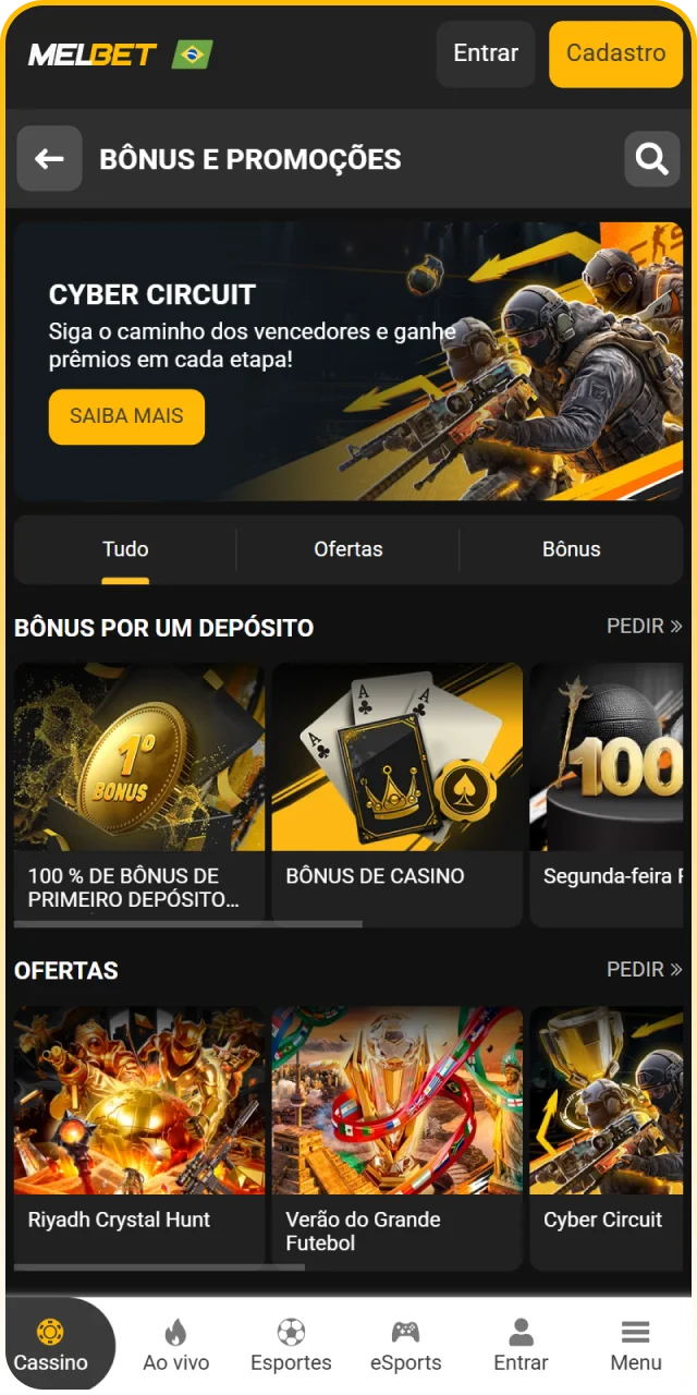 Descubra todas as promoções ativos na Melbet oficial.